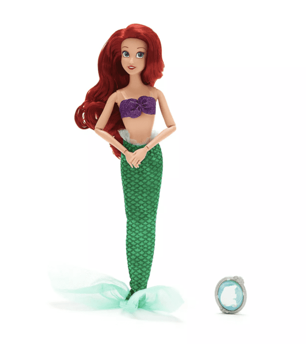 Princesa Muñeca Ariel Classic Doll con pendiente – 11 1/2'' - Imagen 2