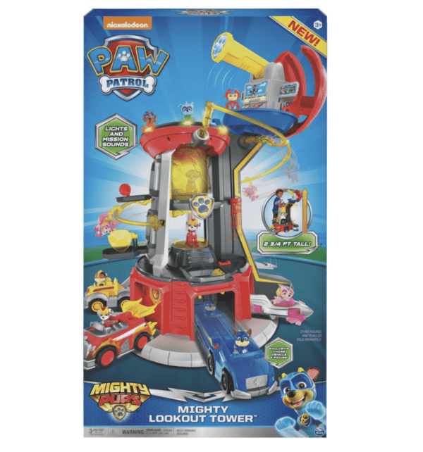 Paw Patrol - Torre 32 pulgadas con vehículo exclusivo, periscopio giratorio luces y sonidos 3 años en adelante. - Imagen 2