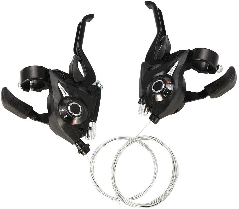 5187U5I+O+L._AC_SL1001_ Manillas de freno 2 piezas profesional EF51-7 3x7/8 21/24 velocidad MTB bicicleta izquierda derecha freno palanca - Imagen 1