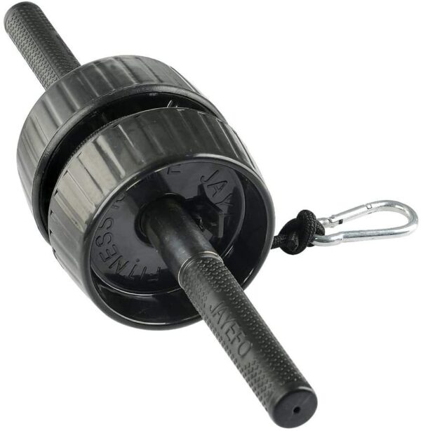 Rodillo Jayefo Sports 5 en 1 máquina de brazo para ejercicios de antebrazo, rodillo de muñeca, barra de bíceps, entrenador de dedos y fortalecedor de mano para entrenamiento de antebrazo, manos bíceps, muñeca, torcedura de fuerza, entrenamiento de gimnasio, herramienta de rodillo - Imagen 3