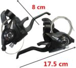 Manillas de freno 2 piezas profesional EF51-7 3x7/8 21/24 velocidad MTB bicicleta izquierda derecha freno palanca - Imagen 4