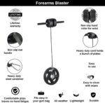 Rodillo Jayefo Sports 5 en 1 máquina de brazo para ejercicios de antebrazo, rodillo de muñeca, barra de bíceps, entrenador de dedos y fortalecedor de mano para entrenamiento de antebrazo, manos bíceps, muñeca, torcedura de fuerza, entrenamiento de gimnasio, herramienta de rodillo - Imagen 4