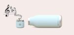 Botella de agua de acero inoxidable Asobu con aislamiento de doble pared inalámbrica con tapa para altavoz, 17 onzas - Imagen 3