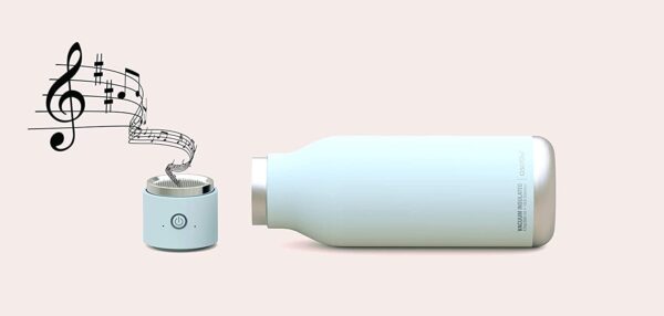 Botella de agua de acero inoxidable Asobu con aislamiento de doble pared inalámbrica con tapa para altavoz, 17 onzas - Imagen 3