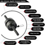 Rodillo Jayefo Sports 5 en 1 máquina de brazo para ejercicios de antebrazo, rodillo de muñeca, barra de bíceps, entrenador de dedos y fortalecedor de mano para entrenamiento de antebrazo, manos bíceps, muñeca, torcedura de fuerza, entrenamiento de gimnasio, herramienta de rodillo - Imagen 6