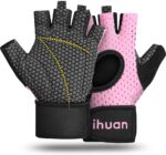 Guantes de entrenamiento para levantamiento de pesas con ventilación para hombres y mujeres, protección completa de la palma de la mano, para levantamiento de pesas, entrenamiento, fitness, colgar, dominadas - Imagen 3