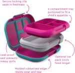 Lonchera Bentgo Kids Chill ; solución para el almuerzo con 4 compartimentos y paquete de hielo extraíble para comidas y aperitivos para llevar, a prueba de fugas, apto para lavavajillas, sin BPA - Imagen 5
