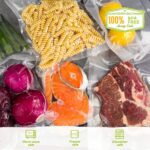 Bolsas selladoras al vacío para congelador, bolsas de almacenamiento de la máquina para ahorrar alimentos, sin BPA, diseño precortado de alta resistencia - Imagen 4