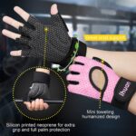 Guantes de entrenamiento para levantamiento de pesas con ventilación para hombres y mujeres, protección completa de la palma de la mano, para levantamiento de pesas, entrenamiento, fitness, colgar, dominadas - Imagen 4