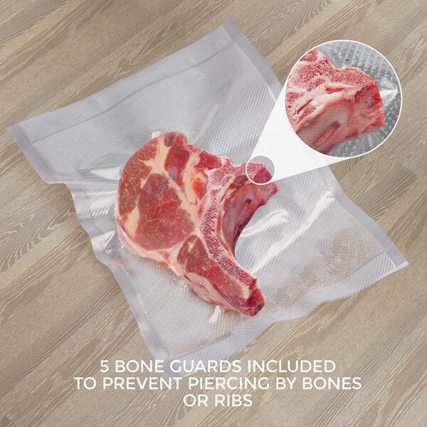 Bolsas selladoras al vacío para congelador, bolsas de almacenamiento de la máquina para ahorrar alimentos, sin BPA, diseño precortado de alta resistencia - Imagen 6