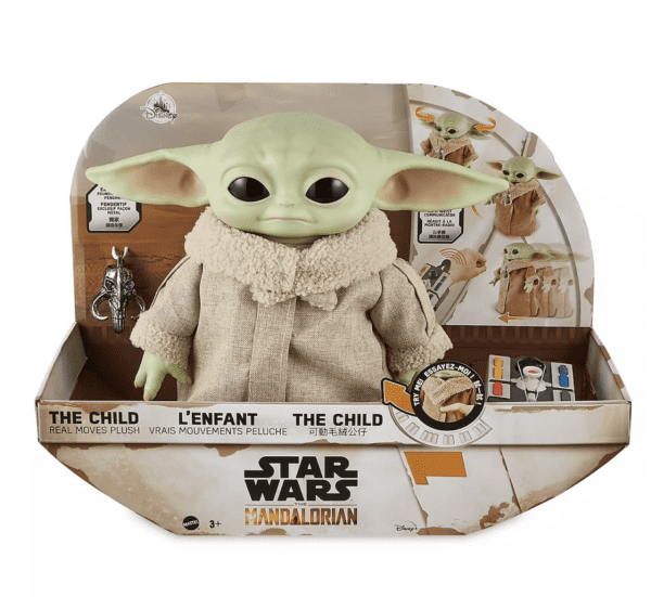 GROGU The Child Real Moves Plush by Mattel – Star Wars: The Mandalorian - Imagen 2