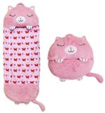 Happy Nappers Pillow & Sleepy Sack- Comfy, Cozy, Compact, Super Soft, Warm, All Season, Sleeping Bag with Pillow- Medium 54” x 20”, White Unicorn - Imagen 4