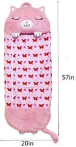 Happy Nappers Pillow & Sleepy Sack- Comfy, Cozy, Compact, Super Soft, Warm, All Season, Sleeping Bag with Pillow- Medium 54” x 20”, White Unicorn - Imagen 2