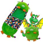 Happy Nappers Pillow & Sleepy Sack- Comfy, Cozy, Compact, Super Soft, Warm, All Season, Sleeping Bag with Pillow- Medium 54” x 20”, White Unicorn - Imagen 13