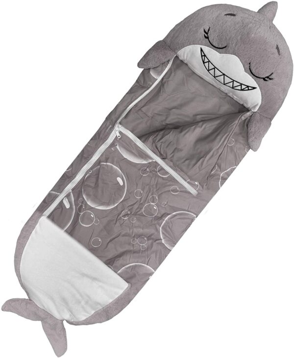 Happy Nappers Pillow & Sleepy Sack- Comfy, Cozy, Compact, Super Soft, Warm, All Season, Sleeping Bag with Pillow- Medium 54” x 20”, White Unicorn - Imagen 11