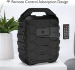 Máquina de karaoke con 2 micrófonos inalámbricos, sistema PA portátil Bluetooth altavoz PA con luces LED, grabación de audio, radio FM, control remoto, compatible con tarjeta TF/USB/AUX - Imagen 2