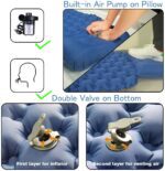 Colchón inflable de aire para acampar, ultraligero y portátil, para dormir al aire libre, senderismo, mochilero, tienda de campaña - Imagen 3