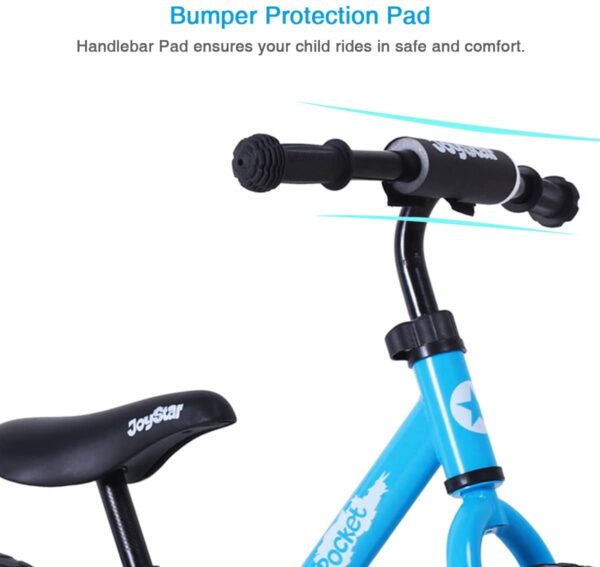 Bicicleta JOYSTAR de equilibrio ligera para niños de 12/14 pulgadas para niños de 2 3 4 5 6 años de edad, bicicletas de empuje para niños, bicicleta planeadora con reposapiés y almohadillas para manillar - Imagen 8