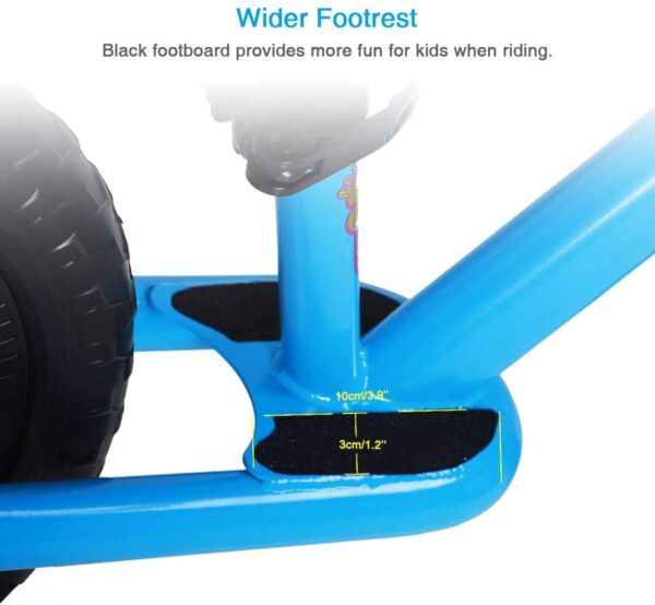 Bicicleta JOYSTAR de equilibrio ligera para niños de 12/14 pulgadas para niños de 2 3 4 5 6 años de edad, bicicletas de empuje para niños, bicicleta planeadora con reposapiés y almohadillas para manillar - Imagen 4