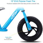 Bicicleta JOYSTAR de equilibrio ligera para niños de 12/14 pulgadas para niños de 2 3 4 5 6 años de edad, bicicletas de empuje para niños, bicicleta planeadora con reposapiés y almohadillas para manillar - Imagen 2