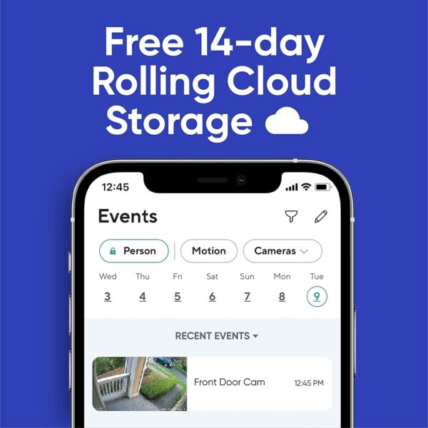 Camara Wyze v3 1080p HD cámara de vídeo interior/exterior con visión nocturna en color, audio de 2 vías, funciona con Alexa & The Google Assistant, e IFTTT - Imagen 3
