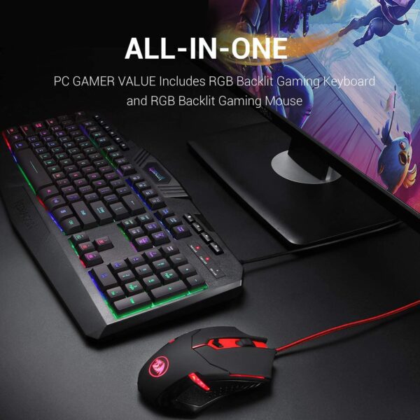 Combo Teclado y Mouse Gaming REDRAGON S101 Set combo - Imagen 4