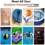 Bomba de aire eléctrica y portátil, GIGA Pump 2.0 -  batería recargable de 1300 mAh, bomba ultra mini, bomba infladora/aspiradora para llantas de natación, colchones de aire, juguetes para piscina, con luz de 400 lúmenes. - Imagen 2