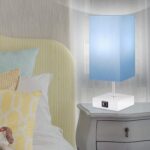 Lámpara de noche con puerto USB, 3 modos de control táctil regulable, lámpara de mesita de noche rosa, lámpara de mesa pequeña moderna para niñas, dormitorio, sala de estar, oficina, bombilla LED incluida (1 paquete) - Imagen 10