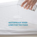 Cama ortopédica para perros medianos – Cama de perro impermeable mediana, sofá de espuma con funda extraíble lavable, forro impermeable y sofá inferior antideslizante, cama para mascotas - Imagen 5