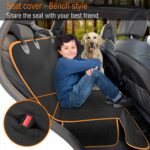Funda - cobertor - protectora para asiento trasero de perro Active Pets, impermeable, resistente a los arañazos, para perros, protección contra la suciedad y la piel de mascotas, fundas de asiento para coches y SUV - Imagen 8