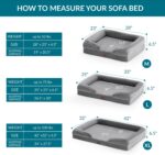 Cama ortopédica para perros medianos – Cama de perro impermeable mediana, sofá de espuma con funda extraíble lavable, forro impermeable y sofá inferior antideslizante, cama para mascotas - Imagen 4