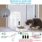 Dispensador - LeeKooLuu Q01 HD 1080P Camera WiFi Smart Feeder 6L Automatic Cat Feeder Automatic Dog Feeder Timer Programmable Voice and Video Recording Enabled App for iPhone and Android Compatible with Alexa - Imagen 5