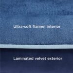 Cama ortopédica para perros medianos – Cama de perro impermeable mediana, sofá de espuma con funda extraíble lavable, forro impermeable y sofá inferior antideslizante, cama para mascotas, azul marino - Imagen 5