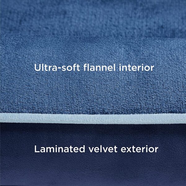 Cama ortopédica para perros medianos – Cama de perro impermeable mediana, sofá de espuma con funda extraíble lavable, forro impermeable y sofá inferior antideslizante, cama para mascotas, azul marino - Imagen 5