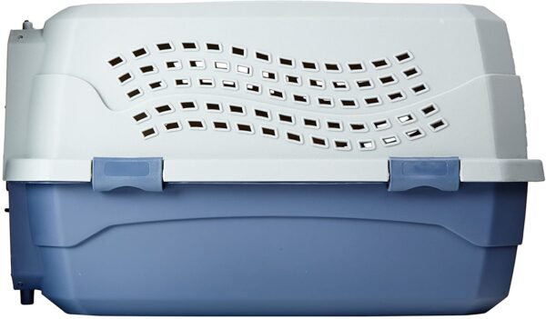 JAULA - Amazon Basics jaula de transporte rígida para mascotas, para viajes, dos puertas, carga superior - Imagen 6