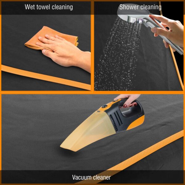 Funda - cobertor - protectora para asiento trasero de perro Active Pets, impermeable, resistente a los arañazos, para perros, protección contra la suciedad y la piel de mascotas, fundas de asiento para coches y SUV - Imagen 3