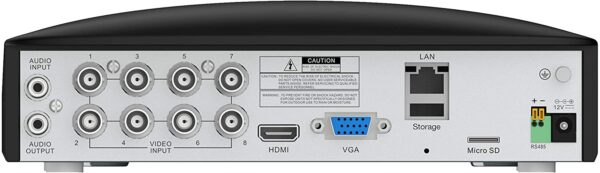 Swann SWDVK-846804SL - Sistema de seguridad DVR de 8 canales y 4 cámaras, con cable de vigilancia 4K HD DVR + disco duro de 1 TB, captura de audio, visión nocturna a color, luz de estrellas con sensor de calor y movimiento, Alexa + Google - Imagen 2
