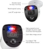 Swann SWDVK-846804SL - Sistema de seguridad DVR de 8 canales y 4 cámaras, con cable de vigilancia 4K HD DVR + disco duro de 1 TB, captura de audio, visión nocturna a color, luz de estrellas con sensor de calor y movimiento, Alexa + Google - Imagen 7