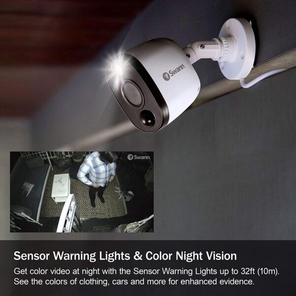 Cámaras Swann - Cámara de seguridad de interiores para el hogar con sensor de movimiento, SWDVK-845804WL-US - Imagen 6