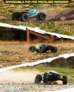 Carro Control RC 1:10 Scale Brushless RC Cars 65+ km/h Speed - Boys Remote Control Car 4x4 Off Road Monster Truck Electric - All Terrain Waterproof Toys for Kids and Adults -2 Body Shells + Connector for 30+ Mins Play - Imagen 7