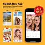 Impresora fotográfica instantánea portátil - Kodak Dock Plus -  de 3.9 x 5.9 in (edición 2021), compatible con dispositivos iOS, Android y Bluetooth a todo color, proceso de foto, 4 pases y laminación, calidad premium, conveniente - Imagen 8