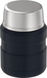 THERMOS Stainless King - Tarro de alimentos aislado al vacío con cuchara, 16 onzas, azul medianoche - Imagen 6