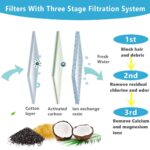 Filtros de repuesto (2 filtros) para fuente de agua automática para gatos y perros de 2,5 l, dispensador de agua de perro, carbón activado reemplaza filtro para fuente - Imagen 7