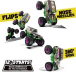 Monster Jam, Fuerza oficial de Grave Digger Freestyle, auto de control remoto, juguetes de camión monstruo para niños y adultos, escala 1:15 - Imagen 7