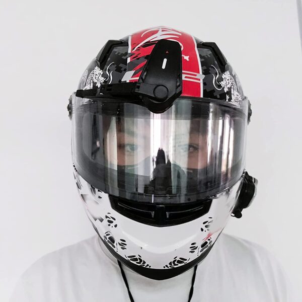 Limpiaparabrisas eléctrico para casco de motocicleta universal, impermeable, ligero, duradero, automático, larga resistencia, fácil instalación, práctico limpiaparabrisas para casco de moto y vehículo - Imagen 8