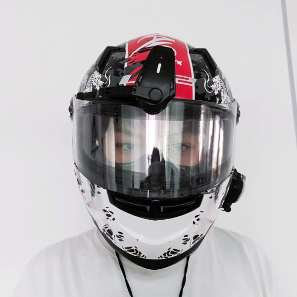 Limpiaparabrisas eléctrico para casco de motocicleta universal, impermeable, ligero, duradero, automático, larga resistencia, fácil instalación, práctico limpiaparabrisas para casco de moto y vehículo - Imagen 7