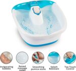 HoMedics Bubble Mate Foot Spa, baño de pies con control táctil con burbujas vigorantes y a prueba de salpicaduras, nodos de masaje elevados y piedra pómez extraíble