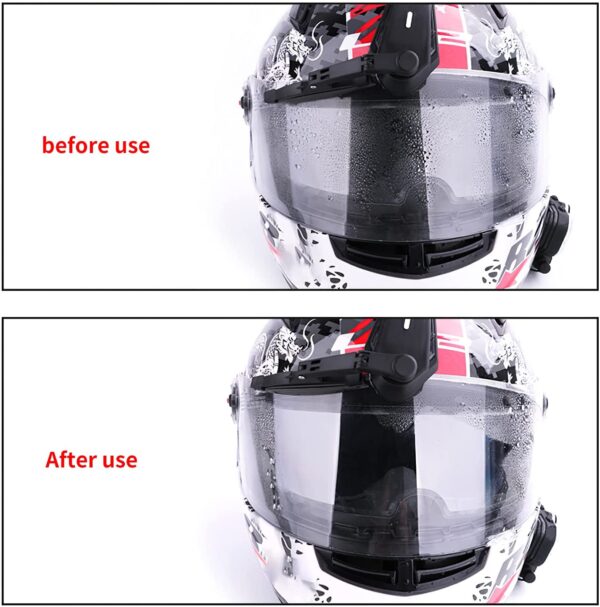 Limpiaparabrisas eléctrico para casco de motocicleta universal, impermeable, ligero, duradero, automático, larga resistencia, fácil instalación, práctico limpiaparabrisas para casco de moto y vehículo - Imagen 4