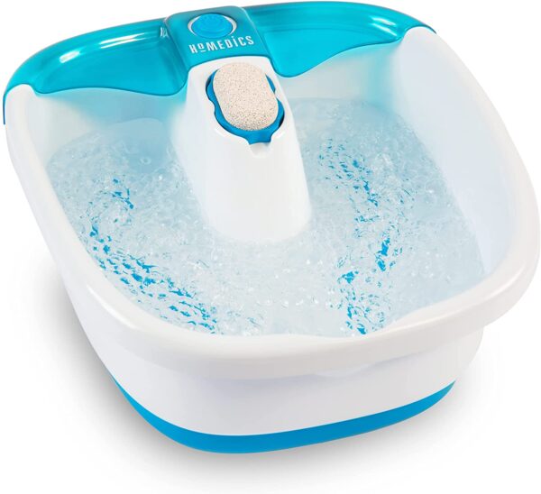 HoMedics Bubble Mate Foot Spa, baño de pies con control táctil con burbujas vigorantes y a prueba de salpicaduras, nodos de masaje elevados y piedra pómez extraíble - Imagen 6