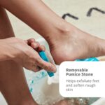 HoMedics Bubble Mate Foot Spa, baño de pies con control táctil con burbujas vigorantes y a prueba de salpicaduras, nodos de masaje elevados y piedra pómez extraíble - Imagen 3